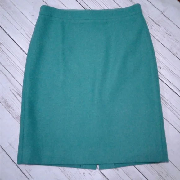 J.Crew Double Serge Wool Pencil Skirt - Picture 2 of 6